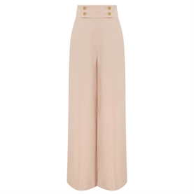 Zimmermann Clash Linen Wide Leg Bukser, Blush
